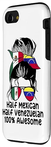 Miniatura 2 de iPhone SE 2020  7  8 Half Mexican half Venezuelan Mexico Venezuela Mix Case