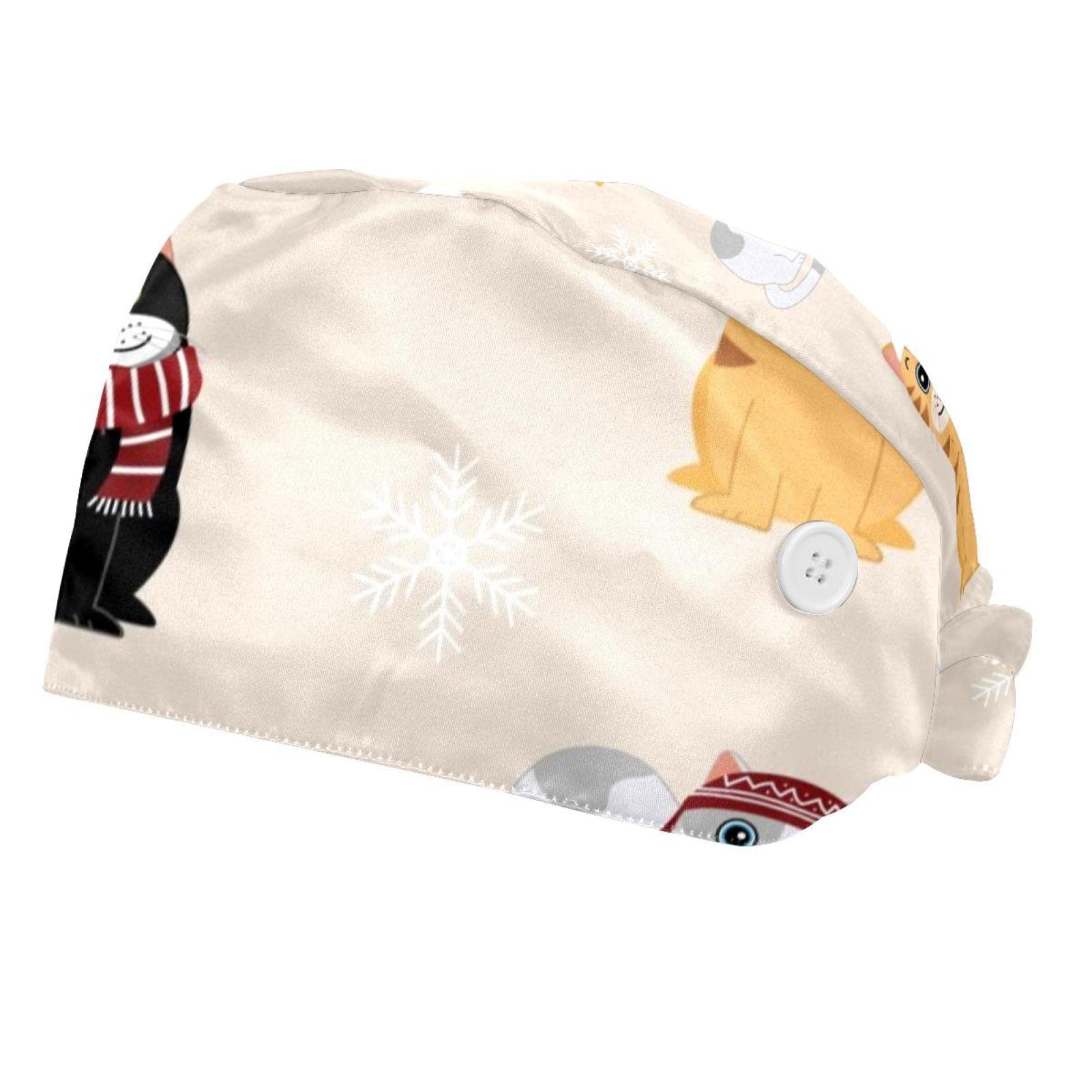 Chapeau de travail Noël chat mignon - Cadeau utile pour collègue