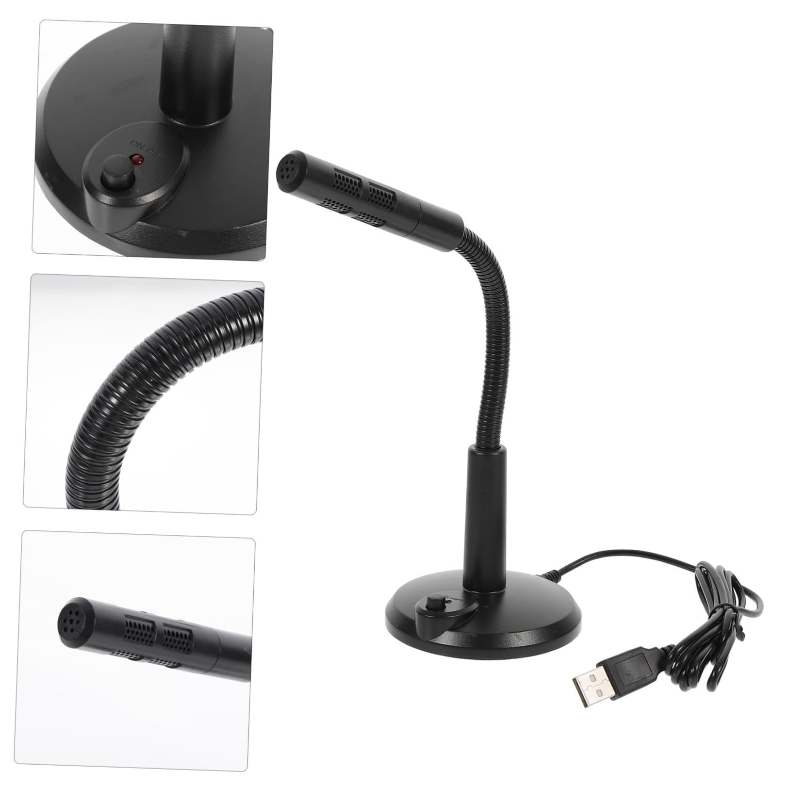 NUOBESTY USB Microphone for Laptop Lightweight Condenser Mic for Live Streaming Gaming and Voice Chat Sound Quality Easy to Use No Drivers Needed