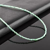 Vista 207 de Natural Moonstone Gemstones Choker Necklace, Faceted Rounds Beads, Silver Plated Jewelry, Healing Crystals, Birthday, Handamde, Minimalist, Women