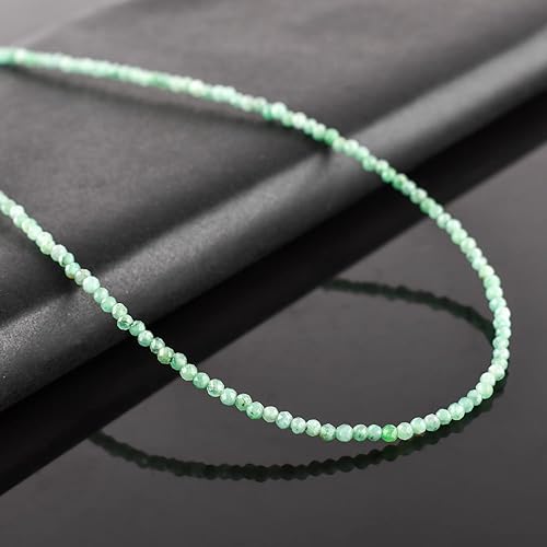 Miniatura 207 de Natural Moonstone Gemstones Choker Necklace, Faceted Rounds Beads, Silver Plated Jewelry, Healing Crystals, Birthday, Handamde, Minimalist, Women