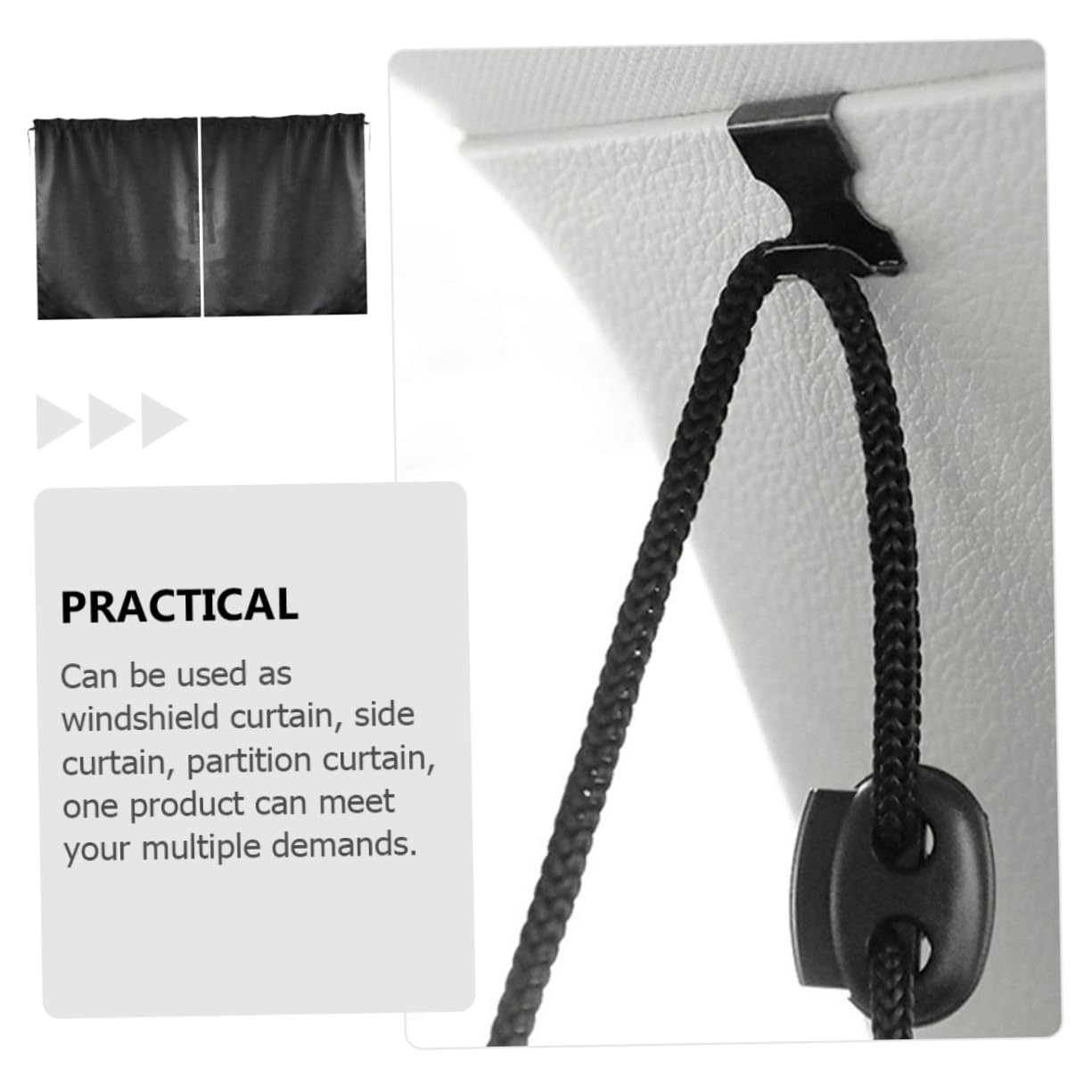 BELLIFFY Car Privacy Divider Curtain Detachable Shade Curtain for Trucks Suvs Lightweight Multi Purpose for Napping and More Convenient Storage