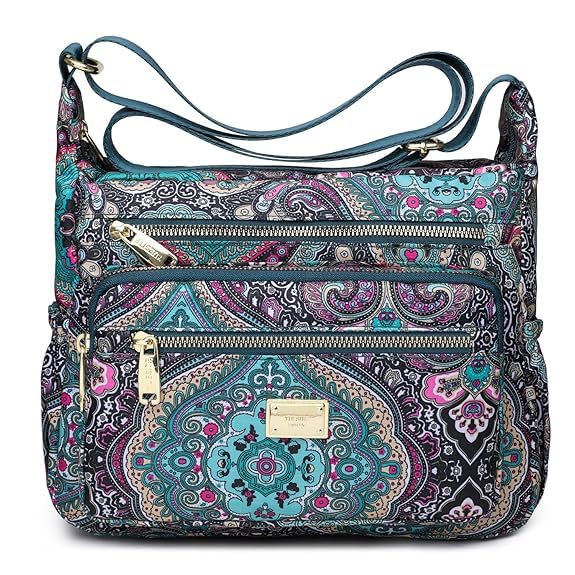 Women Sling-body Bag Waterproof Nylon Multi-layer Sling Bag Casual Satchel Bag Shoulder Bag Messenger Bag Travel Sling-body Bag Day Pack.-image-46