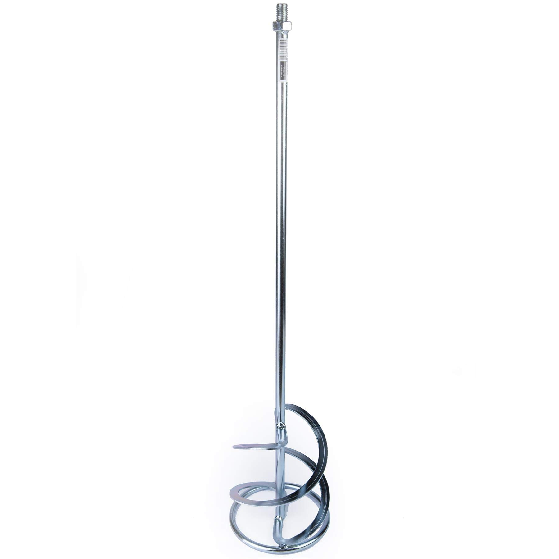 Toolty Helix Mixing Paddle 160 X 750Mm - M14 Thread - Galvanized Mixer, Whisk, Stirrer -2-Blade - For Plaster, Gypsum, Adheives, Concrete, Cement, Glue, Paint, Diy - Tlty-1564Ocp