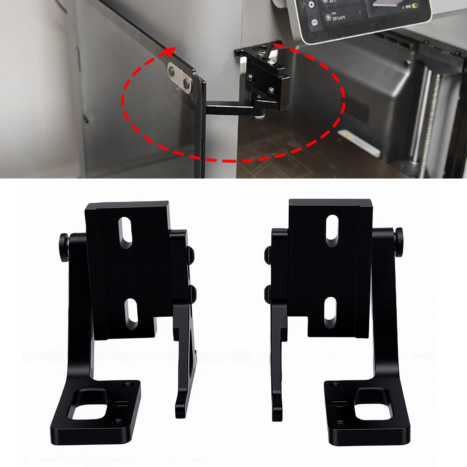 Hyuduo Lab P2S Zawiasa Drzwiowa Zawias Obrotowy ze Stopu Aluminium CNC z