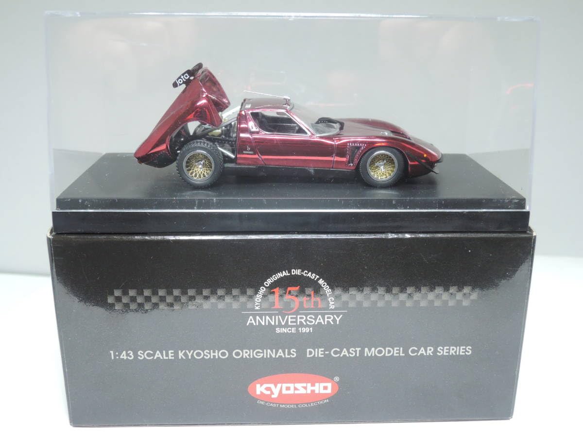 Amazon | 15th ANNIVERSARY KYOSHO 1/43 Lamborghini Jota SVR Chrome