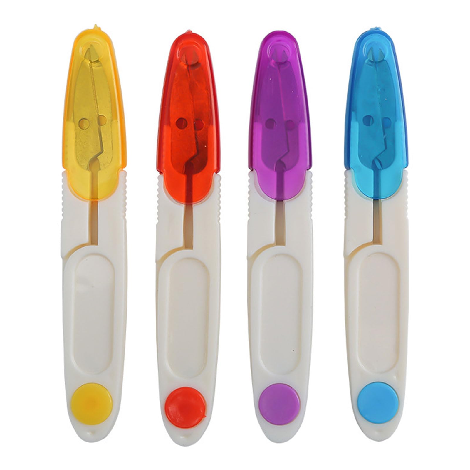 Yrohgkpn Multicolor Sturdy Thread Scissors Spring Mechanism Alloy Materials For Embroidery Quilting And Sewing Tasks Spring Thread Scissors