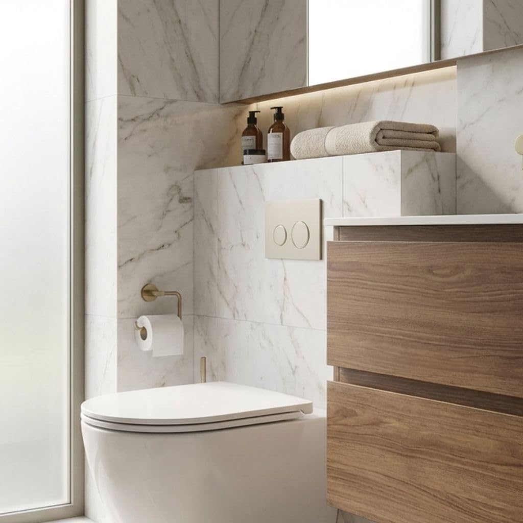Copriwater slim softclose in duroplast bianco – Serie Lua | Laufen