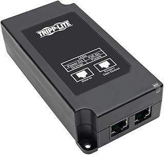 Tripp Lite Gigabit PoE-Plus Midspan Active Injector - IEEE 802.3at / 802.3af, 30W, 1 Port, Power Over Ethernet