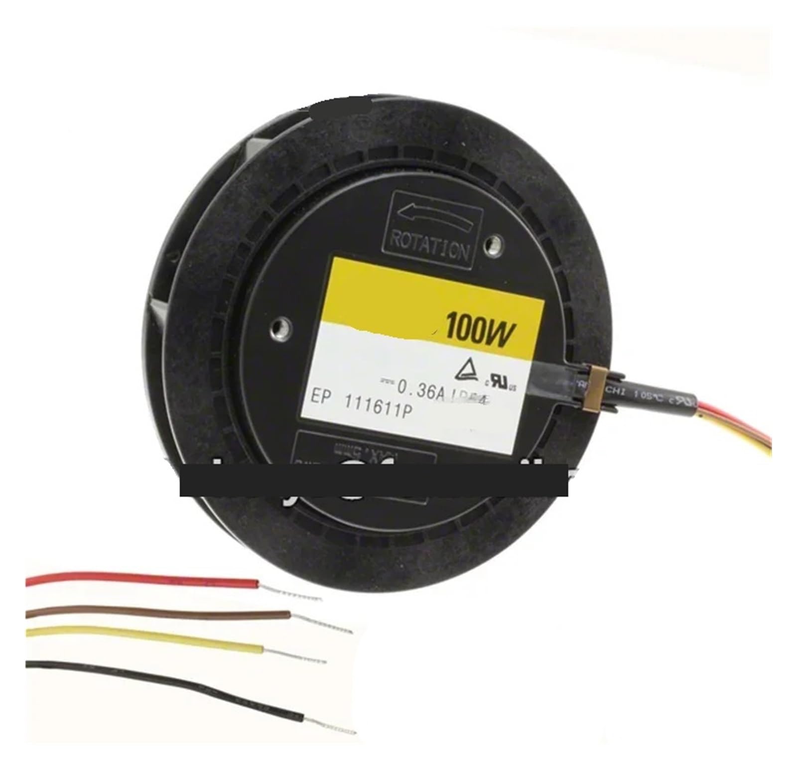 PEQYUACTE 9W1TM48P4G01 48VDC Fan 100mm25mm 17.28W 4wire 7400RPM