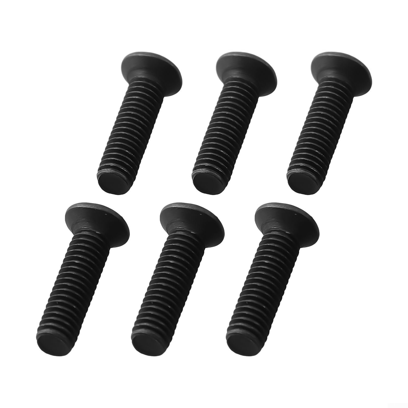 Honseadek 6 viti di ricambio per mandrino per trapano, 22 mm, filettatura sinistra, in metallo, per utensili elettrici (M6 x 22 mm)