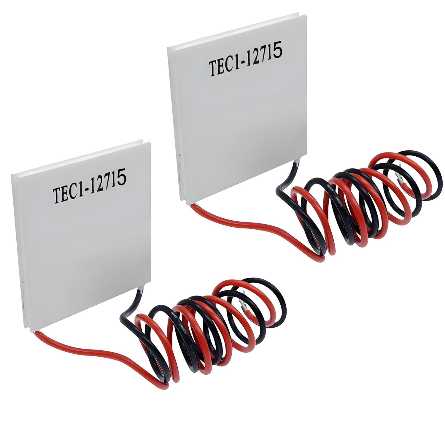 DaFuRui Semiconductor Refrigeration Tablets，2pcs TEC1-12715 Heatsink Thermoelectric Cooler TEC1-12715 12V-15.4V 108W Cooling Peltier Plate Module