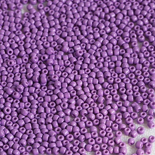 Tibaoffy Black Beads Size 8/0 Crafts Glass Seed Beads 3mm for Jewelry Making (Total About 100gm About 3600pcs)