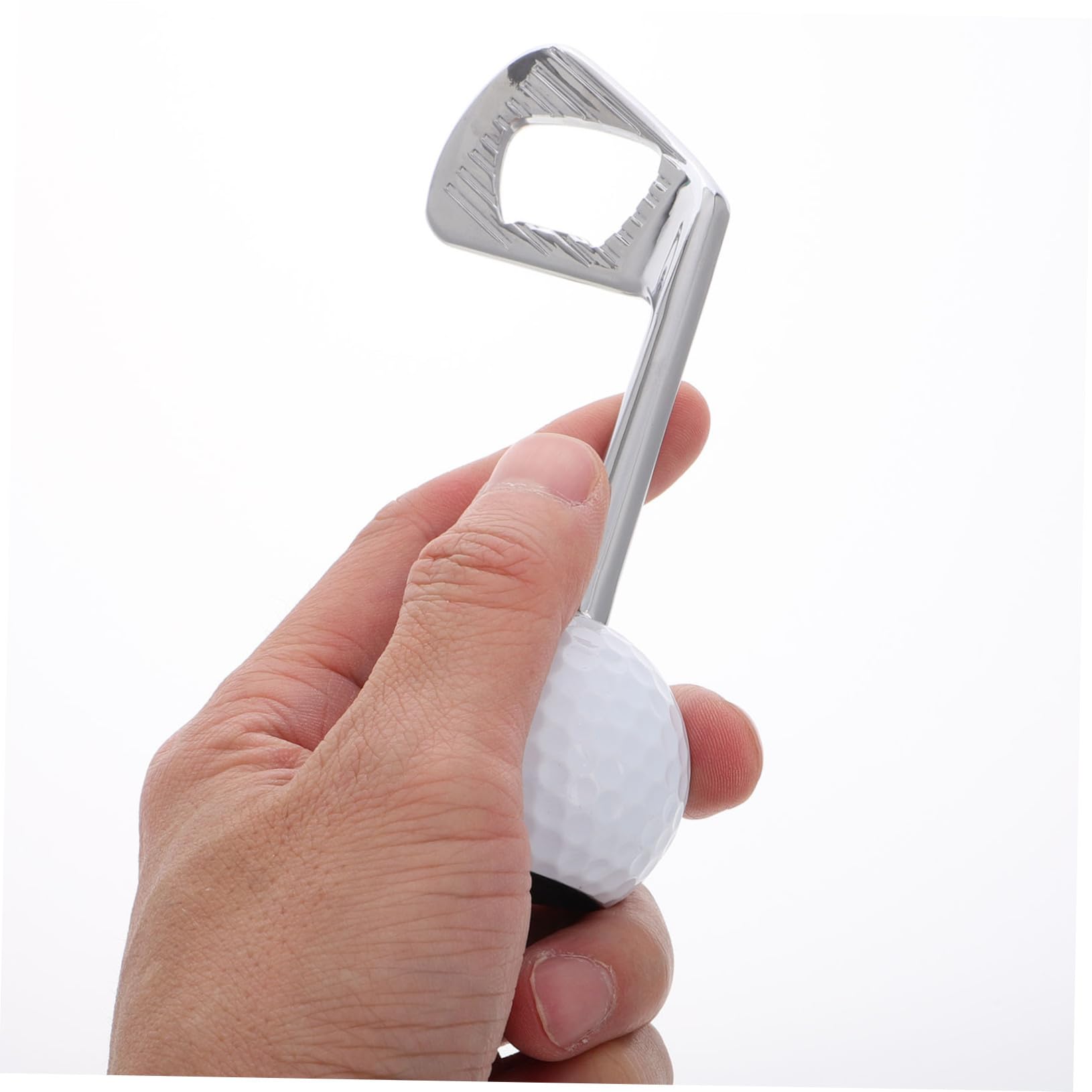 Apribottiglie da Golf Set 1 Pezzo in Acciaio Inox, Argento | Festival Birra Decor, Apri Bottiglie di Vino e Strumento per Aprire la Birra, Stile Moderno