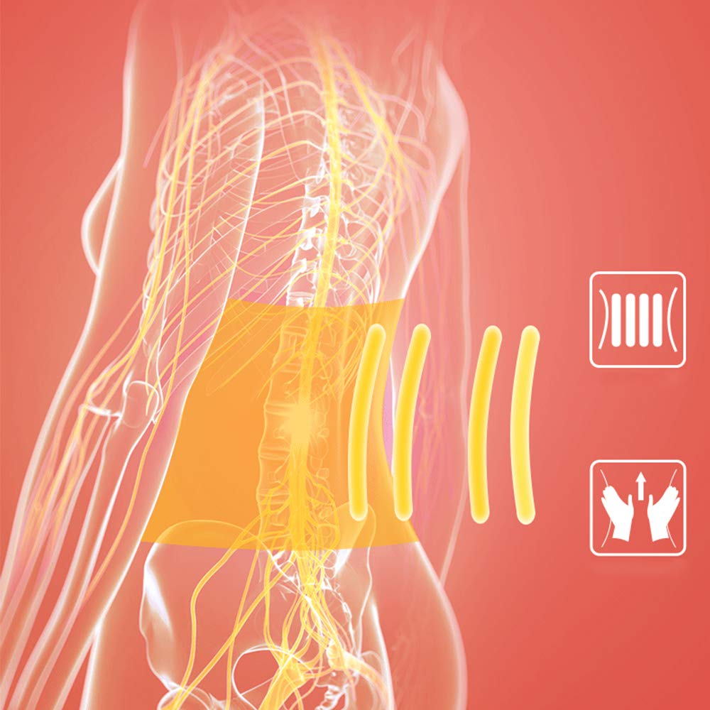 Correa de Cintura Lumbar, Cinturón de Soporte Lumbar, Faja Lumbar para Espalda para Hombres y Mujer, Aliviar el Dolor y Prevenir Lesiones,XL