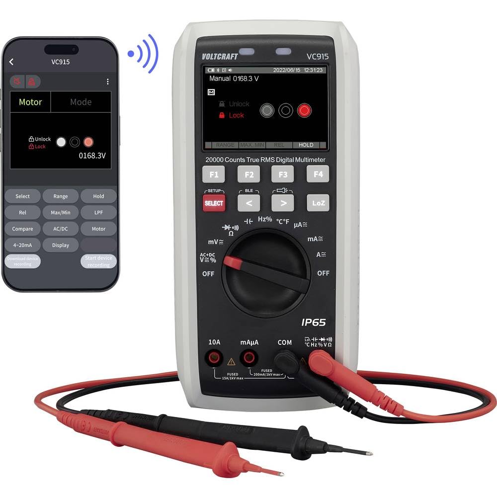 VOLTCRAFT VC915 Hand-Multimeter digital CAT III 1000 V, CAT IV 1000 V Anzeige (Counts): 20000
