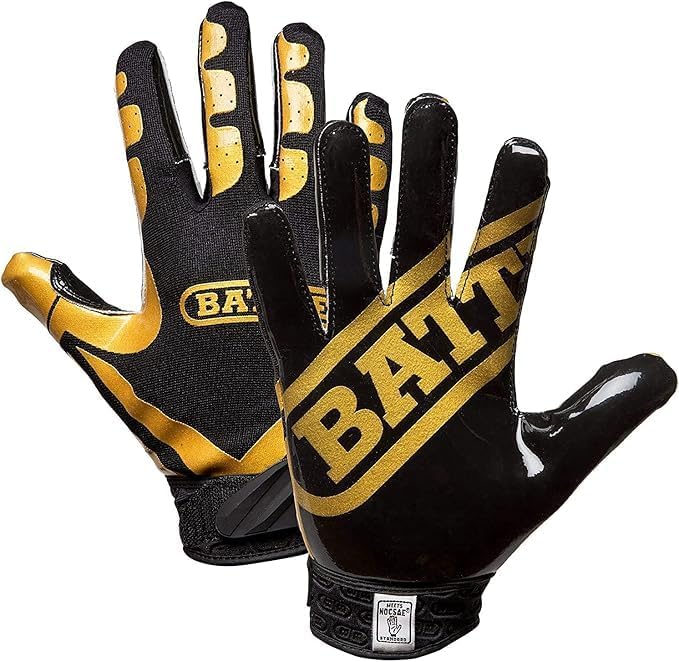 Battle Sports Ultra-Stick Wide Receiver Football Gloves - Adult & Youth Football Gloves