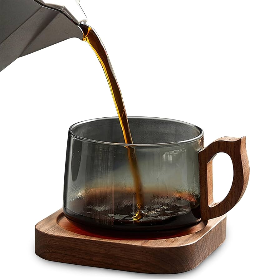 コーヒーカップセット 新品 送料込み Amazon | Vuckin コーヒーカップ ソーサー セット 耐熱ガラス