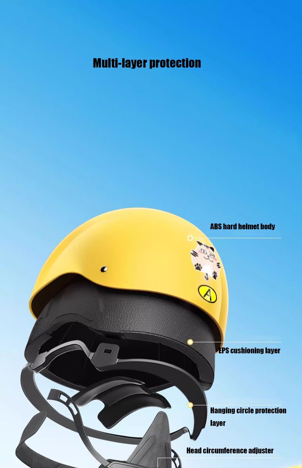 Cascos De Motocicleta para Niños con Dibujos Animados Casco Abierto 3/4 Casco Eléctrico De Media Cara con Visera Cascos para Niños Y Niñas Scooters ATV Homologados ECE F,50-58cm