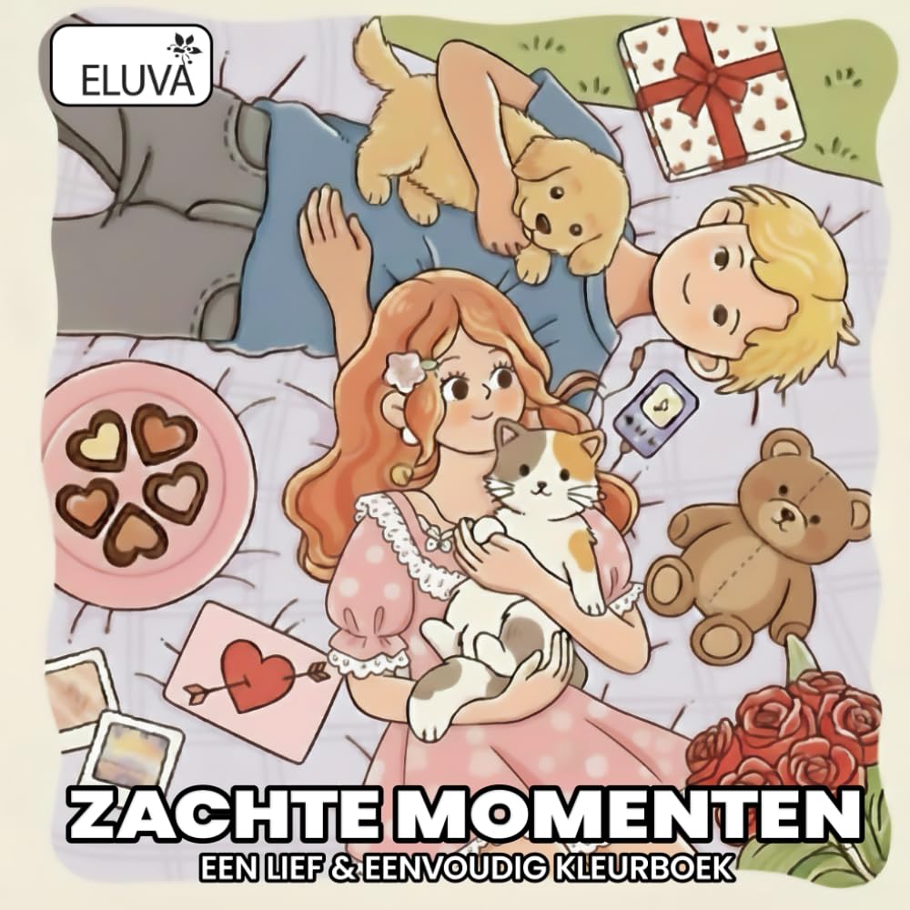 Zachte Momenten Een Lief & Eenvoudig Kleurboek: 60 Schattige Kleurplaten van Verliefde Koppels – Het Perfecte Valentijnscadeau voor Geliefden – Ontspannend Kleurboek met Grote en Makkelijke Ontwerpen.