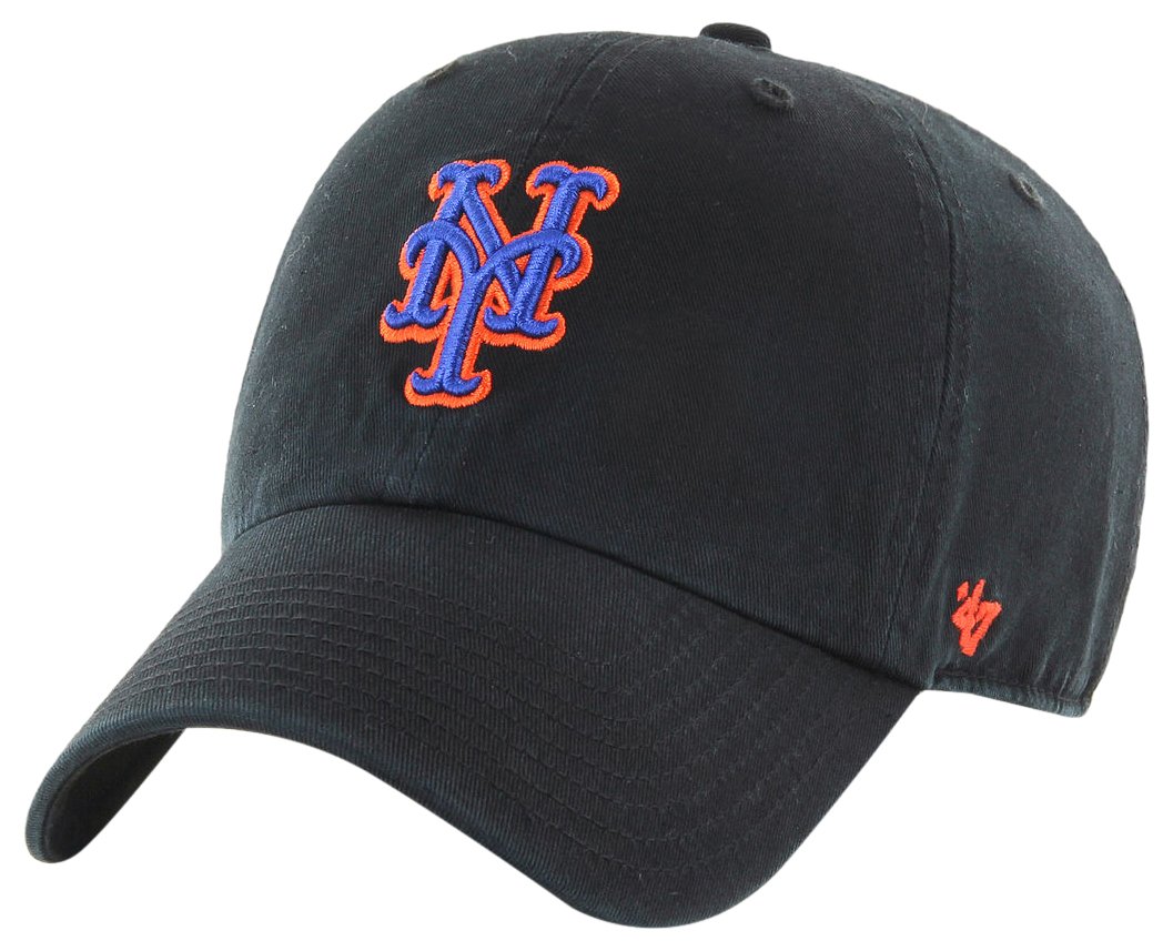 NY Mets '47 Clean UP, Black, OSFA 
