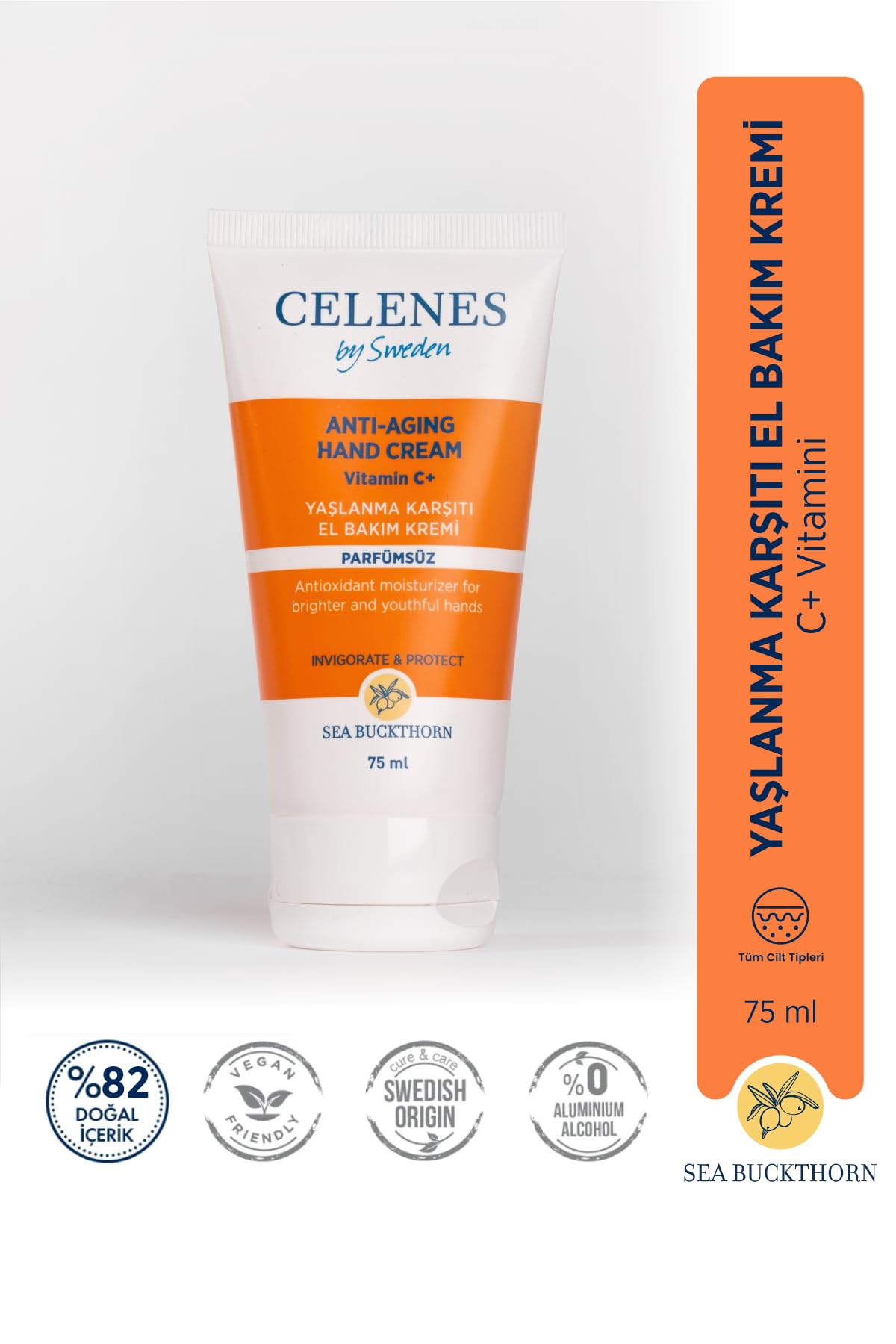 Celenes Sea Buckthorn Yaşlanma Karşıtı El Bakım Kremi 2li paket