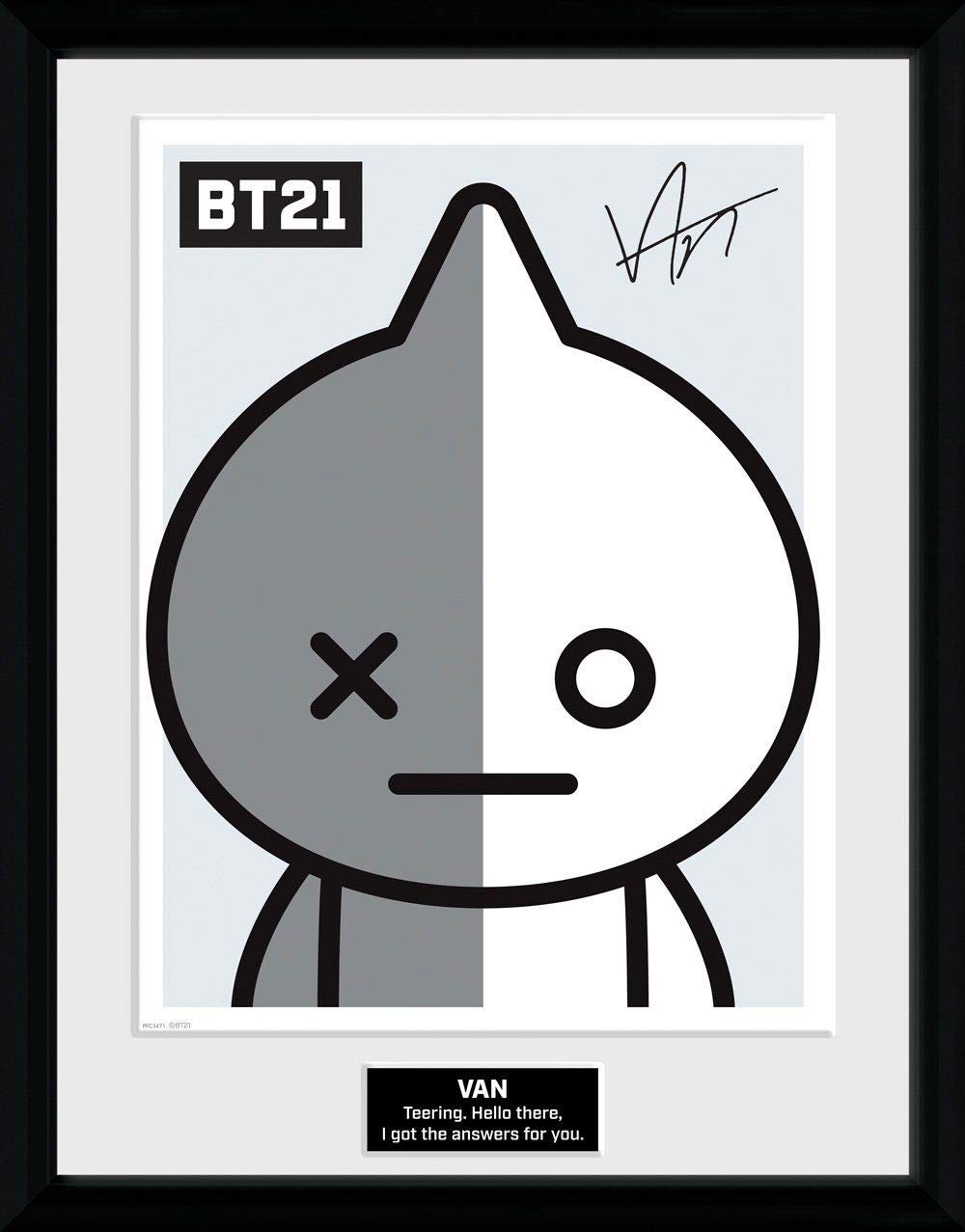 GB eye BT21 Van 30 x 40cm Framed Collector Print