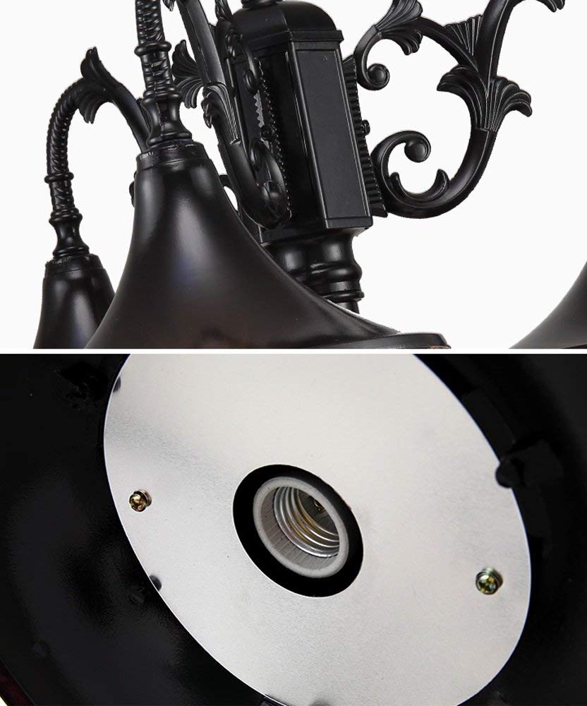 Zewnętrzna willa ogrodowa wspólnota domowa lampa kolumnowa lampa słupowa latarnia szklana aluminiowa wodoodporna lampa ogrodowa zewnętrzna lampa podłogowa E27 dekoracja,