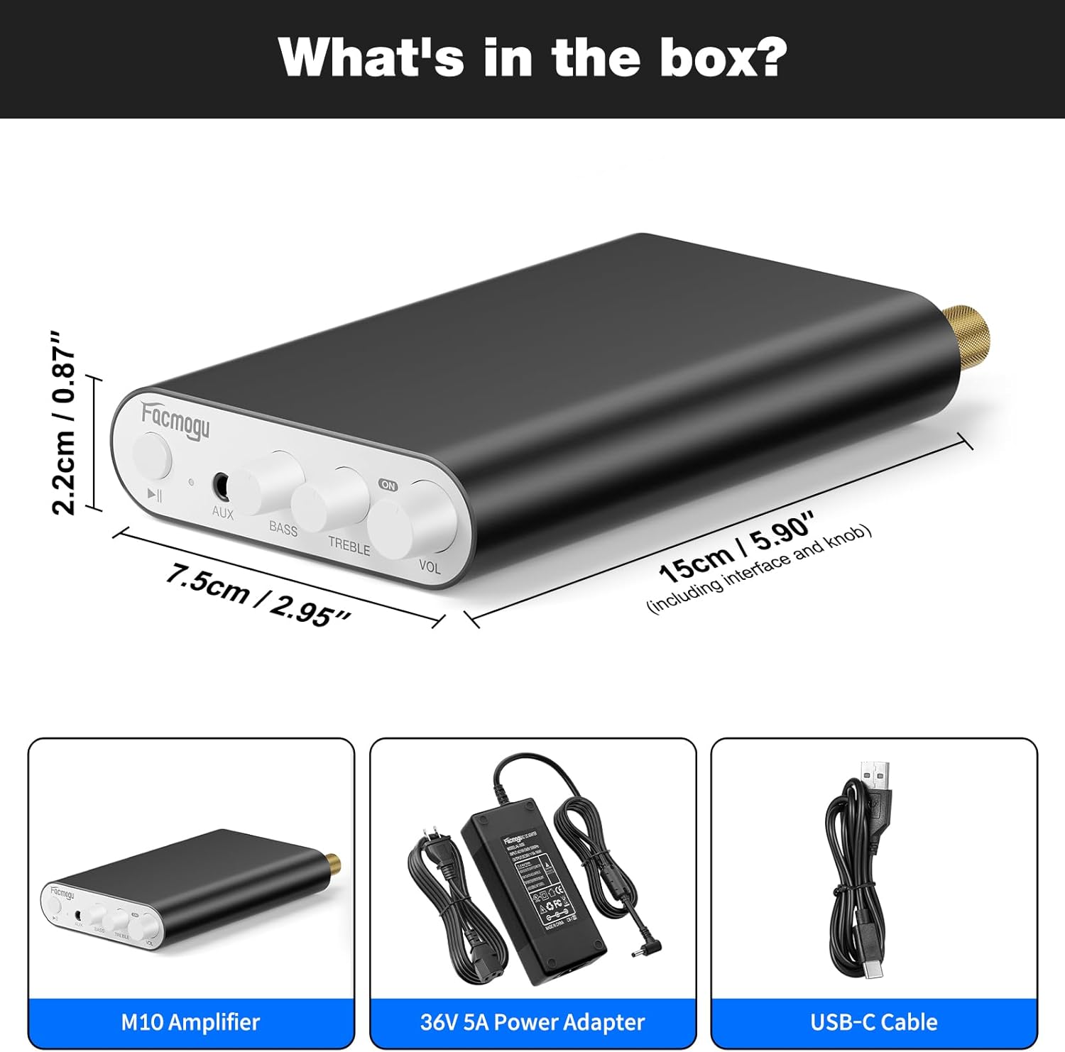 Facmogu M10 Box Contents
