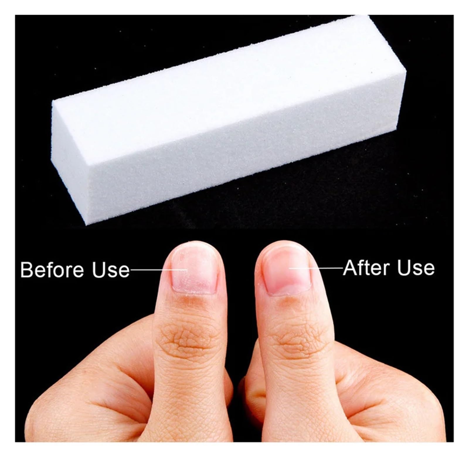 10/20/50 szt. Profesjonalny bufor do paznokci pilnik blokowy Manicure Pedicure szlifowanie gąbka polerska narzędzia zdobienia(20pcs White)