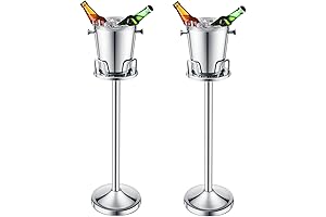 2 Pieces Ice Bucket with Stand