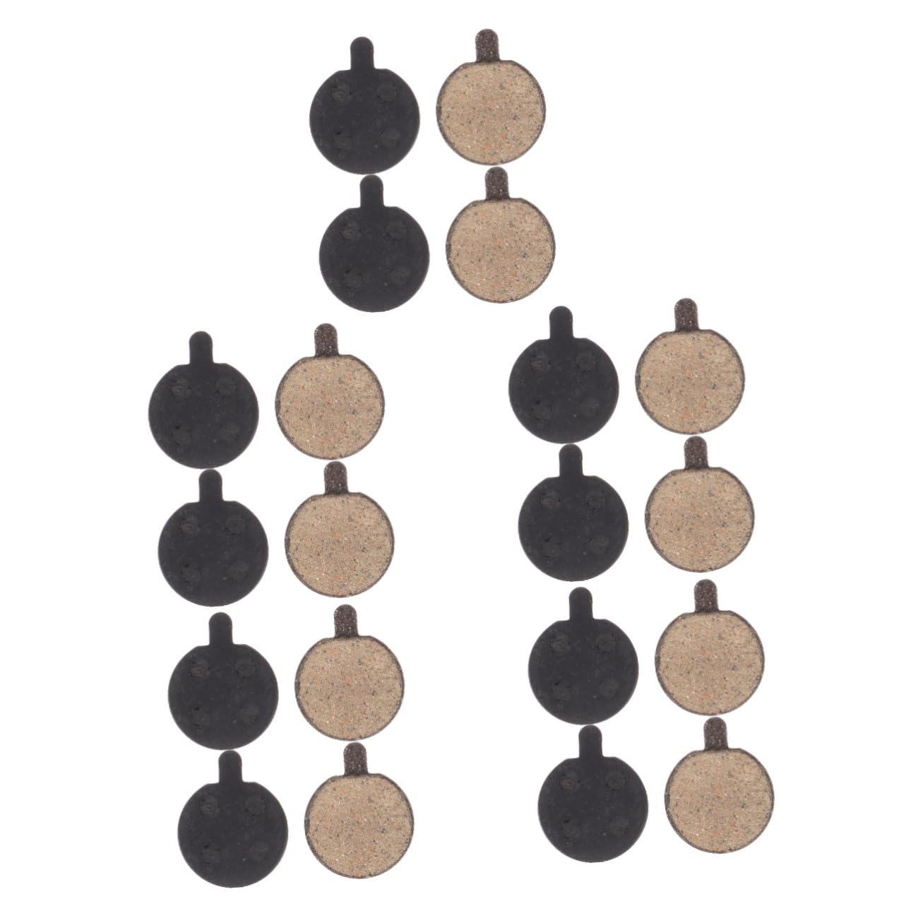 YARNOW Plaquettes De Frein À Disque De Vélo Quatre Tapis De Vélo Jante Electric Bike Vélo Electrique Disque De Frein VTT Frein De Vélo Portable Semi-métal Black