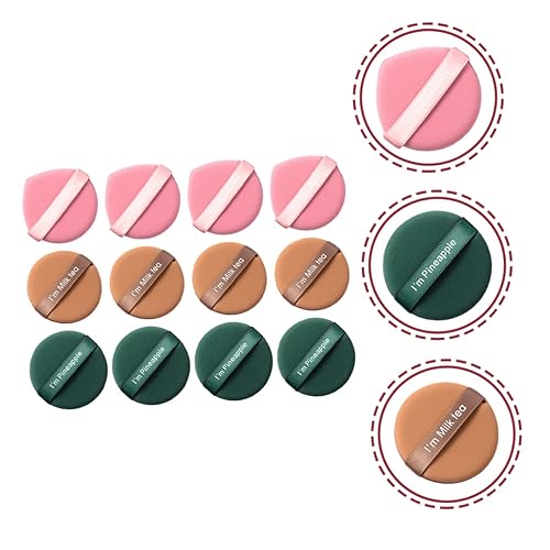 Miniatura 9 de Housoutil 21pcs Soplo De Polvo De Maquillaje Puffs Cojín Fundación Soplo Cosmético Soplo De Belleza Puff Esponja De Limpieza Esponja Hidrófila Sin