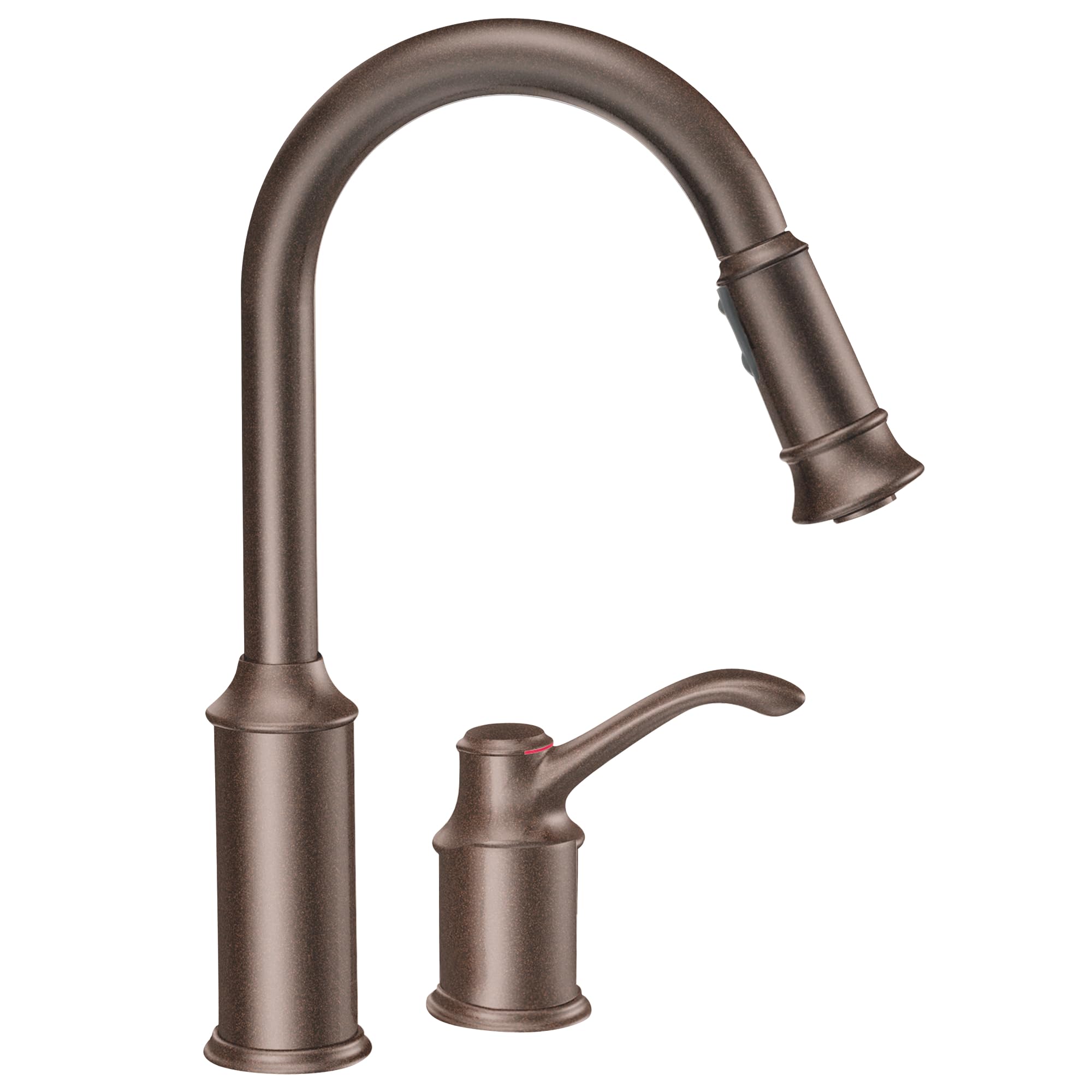 Moen 7590ORB Aberdeen One-Handle High Arc Pulldown Kitchen Faucet Featuring Reflex, Oil Rubbed Bronze