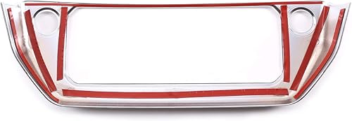 Miniatura 8 de Marco de botón de modo de aire acondicionado de control central ABS para Land Rover Defender 110 2020 Accesorios de coche (plata)