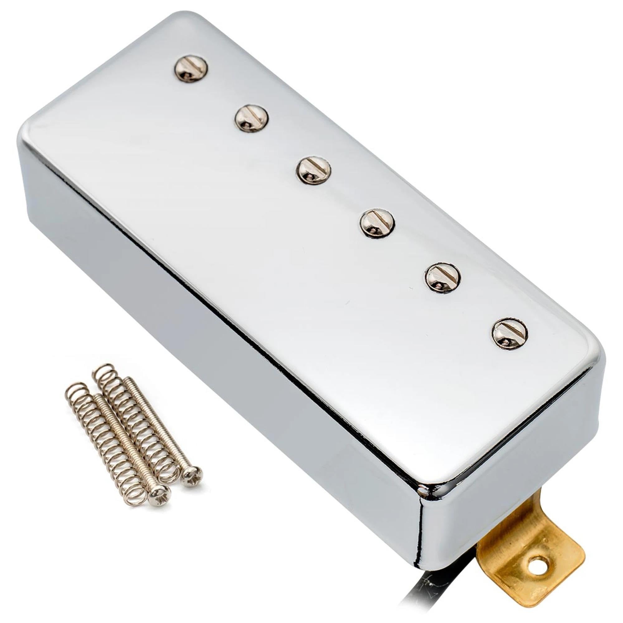 Repuestos Para Pastillas De Guitarra Pastilla Eléctrica Mini Humbucker Cubierta De Alnico 5 | 1 pastilla de puente de guitarra cromada, puente cromado