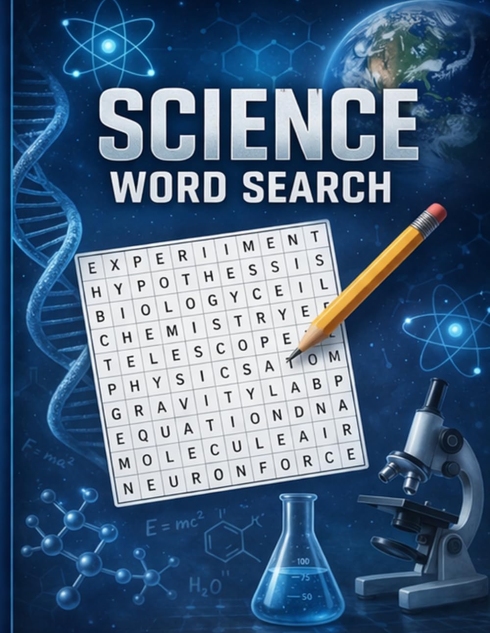 Science Word Search: 50 fun science based puzzles.