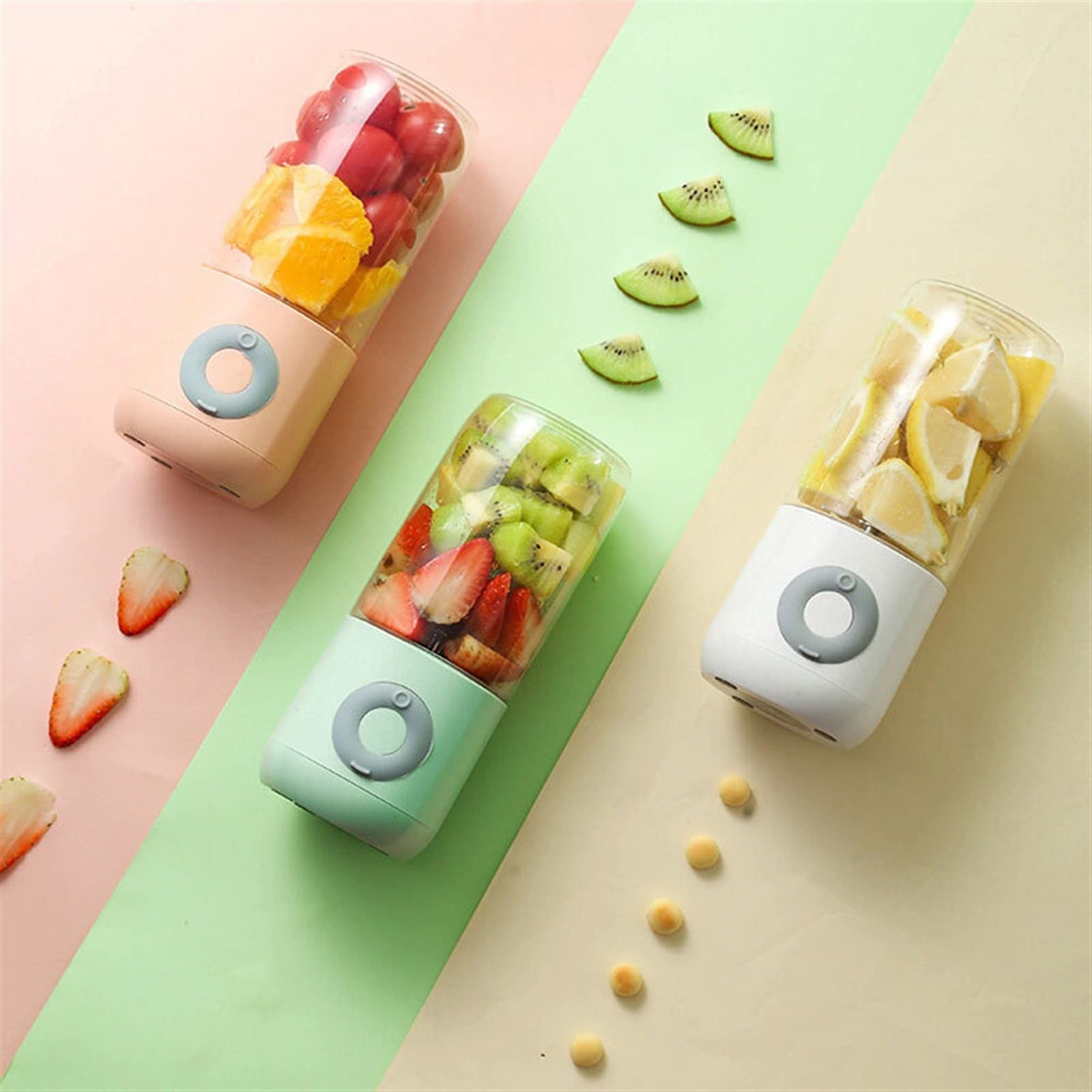 DieffematicJBJ Blender Mini Juicer Blender Portable USB Rechargeable Home Food Processor Smoothie Maker Mixer Juicer Machine Food Processor Cup