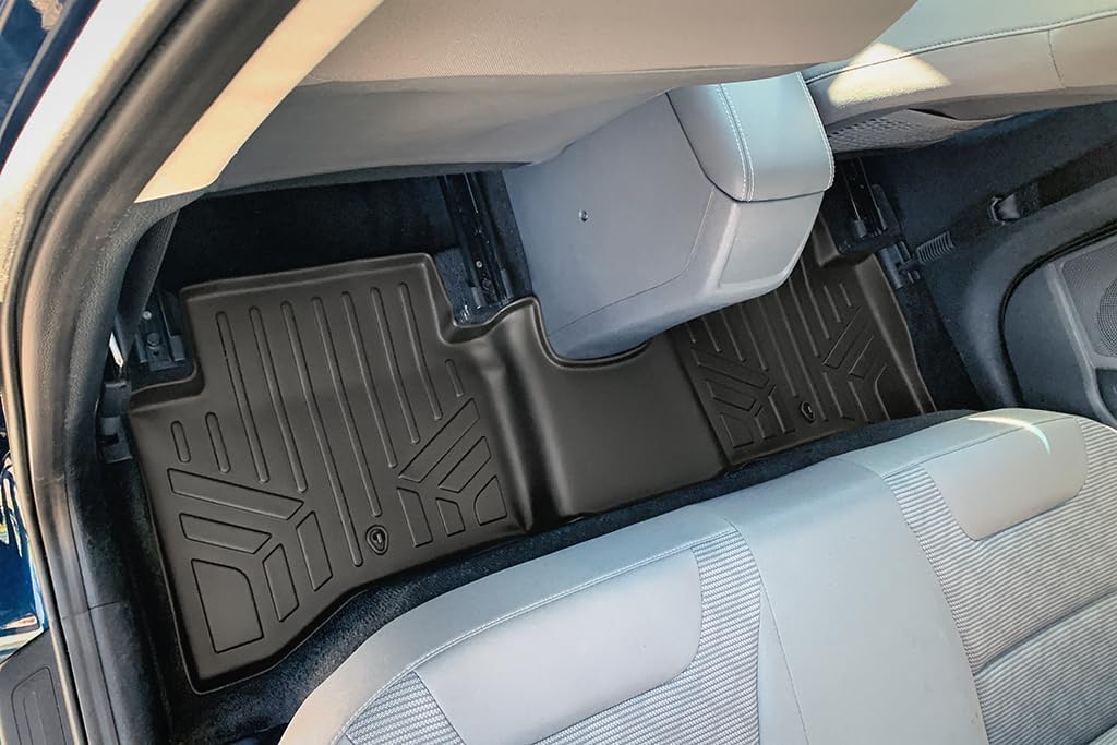 SMARTLINER All Weather Protection Custom Fit 2 Row Floor Mats and Cargo Liner Set Compatible with 2018-2022 Kia NIRO