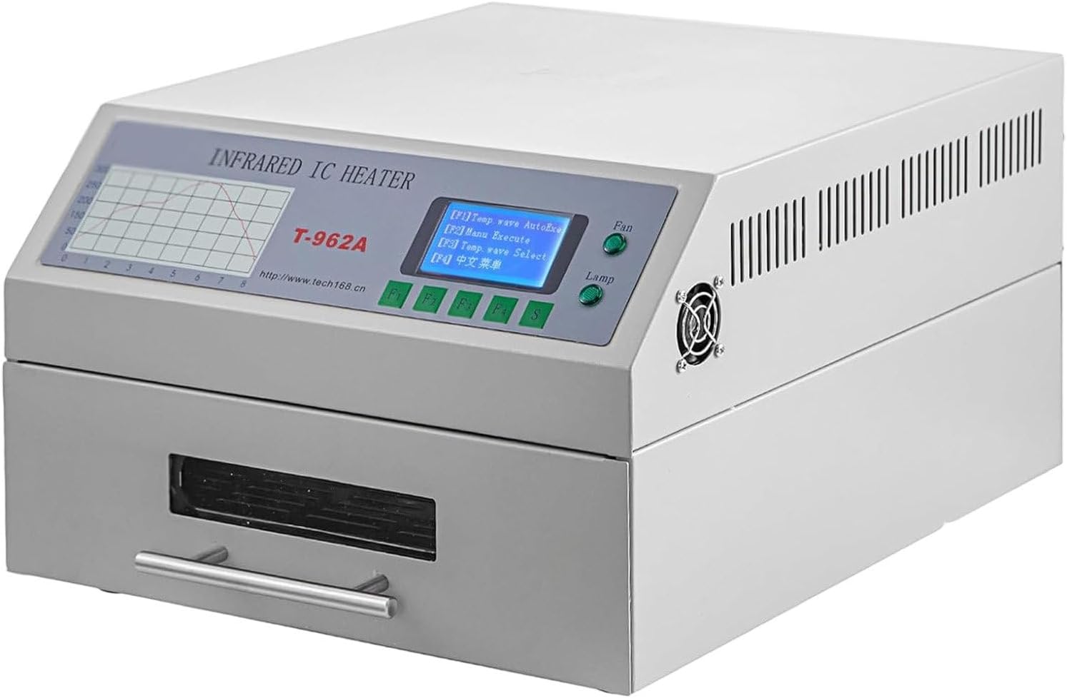Ggkoier 800W/1500W Reflow Oven For Pcb Smt Soldering, Infrared Heater Soldering Machine With Hot Air Circulation, Automatic 180X235/300X320 Mm, Soldering Proofing Equipment,T962A/1500W