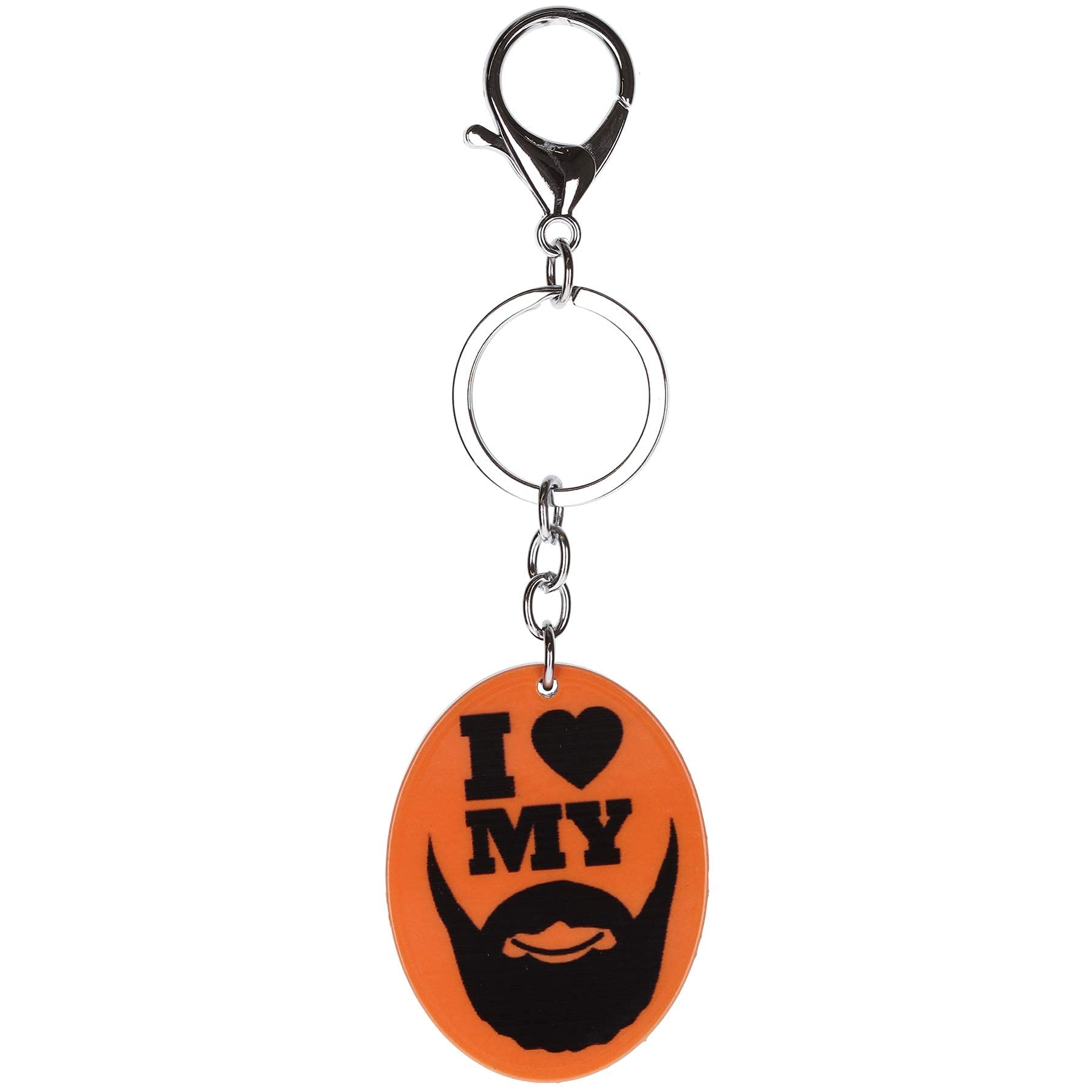 Stands Out, Supplying Outstanding Gifts Unisex I Love My Beard Novelty Keyring