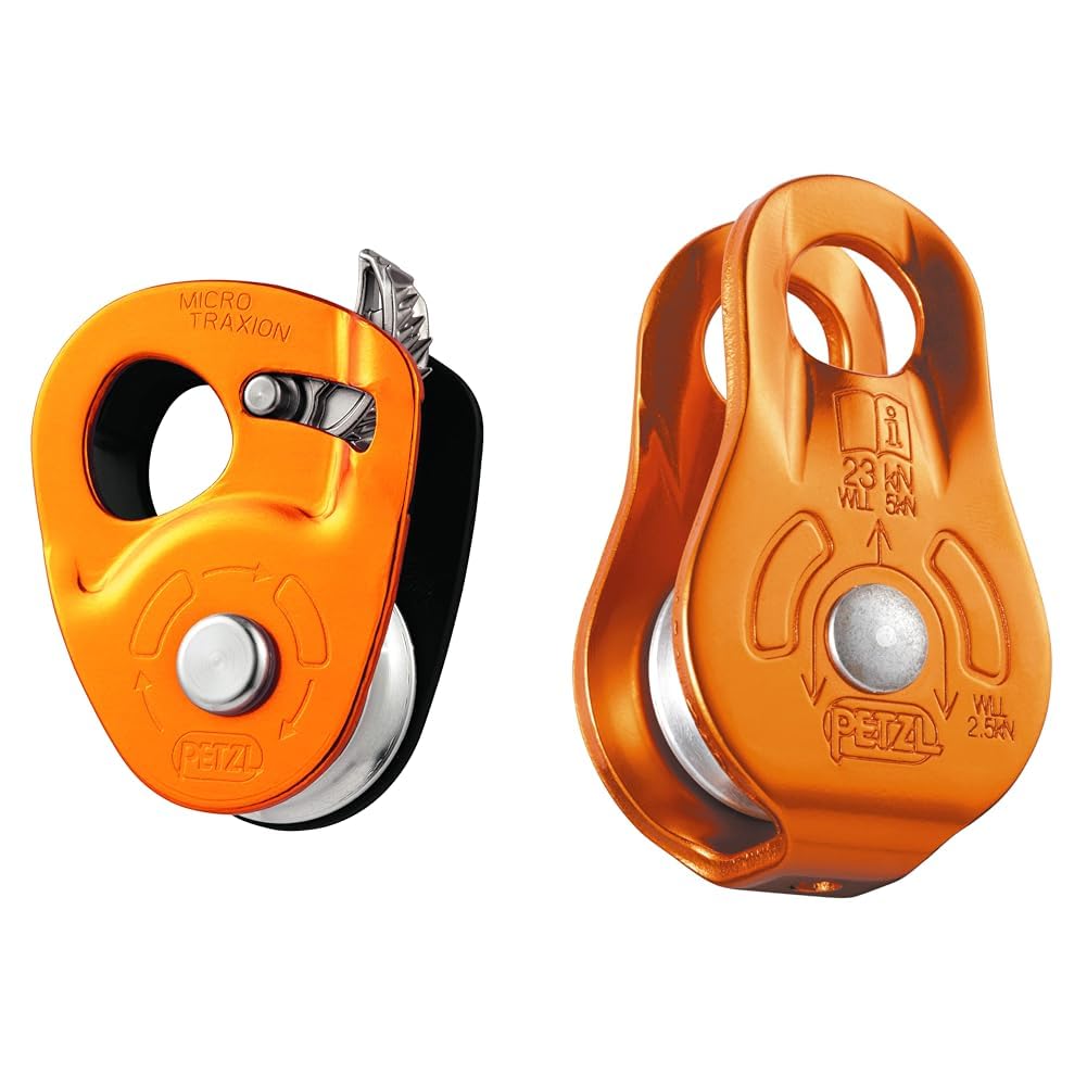 PETZL - Rolle Micro Traxion - Unisex, Orange, Einheitsgröße & - Rolle FIXE - Unisex, Mehrfarbig, Einheitsgröße