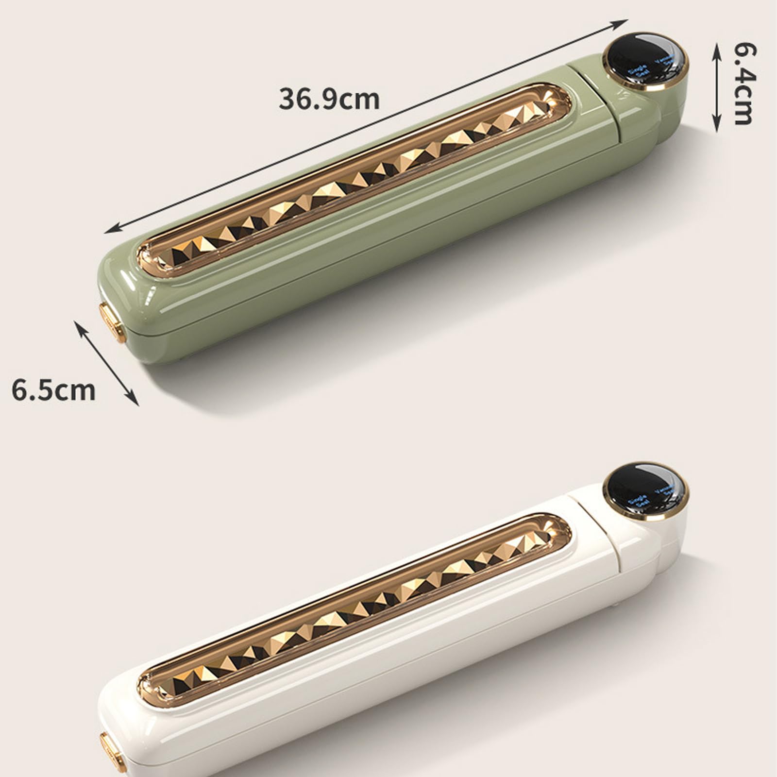 Máquina de envasado al vacío automática, máquina selladora al vacío con 50 Bolsas selladoras al vacío, máquina de vacío Totalmente automática con Sellado táctil (White 50* Sealer Bags)