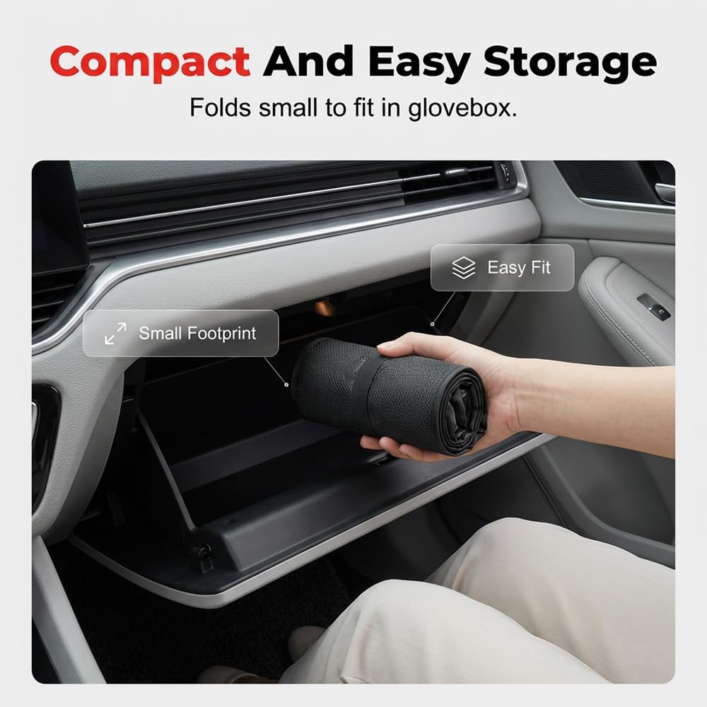 2 Pack Car Window Shades,Breathable Mesh Side Sun Stretch Screens for Camping Heat Block UV Protection,Front/Rear Windows Covers Car, Truck, SUV, Fit Most Vehicles (Rear Side Window Shade)
