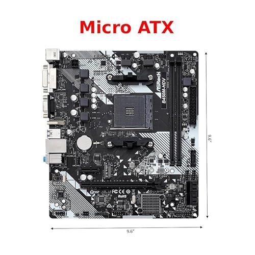 Asrock B450M-HDV R4.0 Socket AM4/AMD Promontory B450/DDR4/SATA3&USB3.1/M.2/A&GbE/MicroATX scheda madre - Scheda madre - Immagine 1