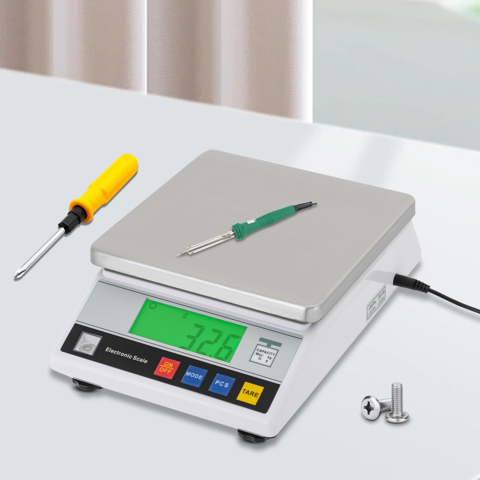 Balanza Analítica de Alta Precisión Balanza Electrónica Digital Industrial de Precisión de Laboratorio Científica Inteligente con Función de Conteo y Tara