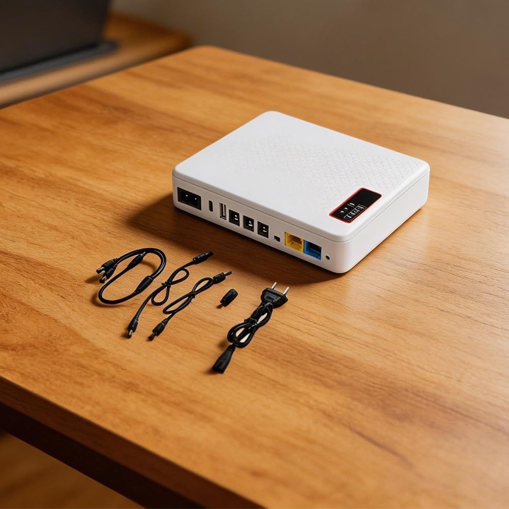 Router DC UPS 18 W 8000 mAh uso DC UPS Router 18 W 8000 mAh uso (10400 mAh)
