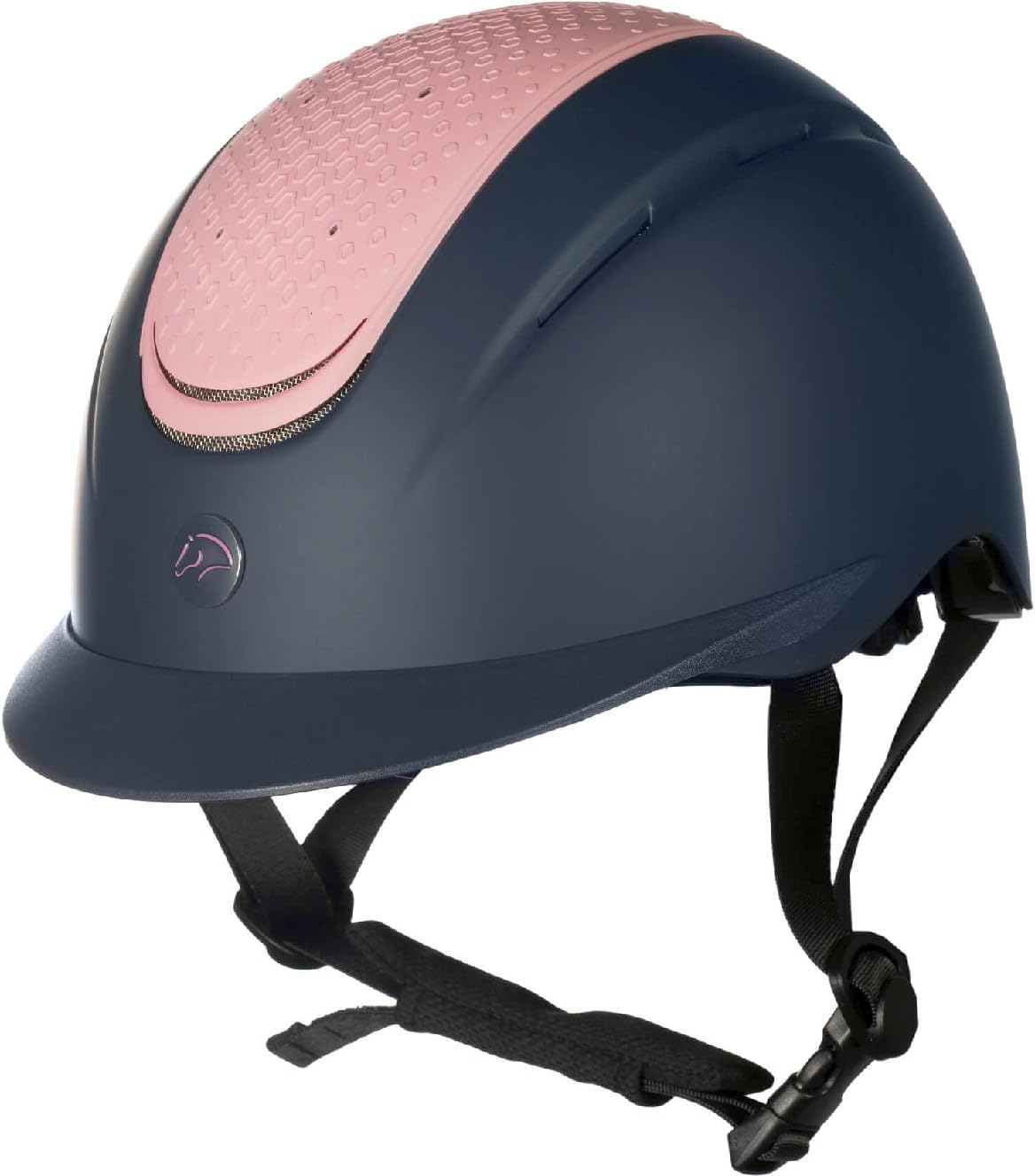 HKM Unisex Wien Style Casco da equitazione Blu Scuro/Blu Scuro XXS-S (51-55cm