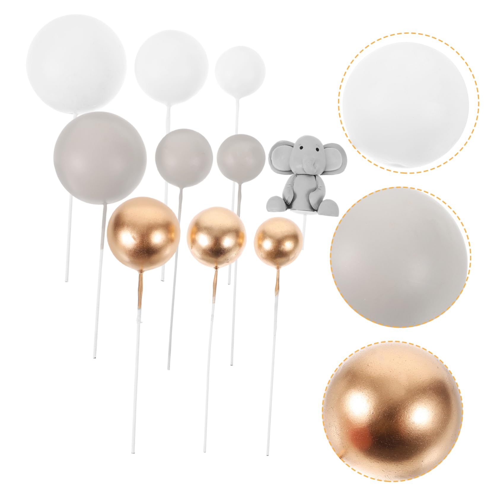 GLEAVI 5 Set Decorazioni Torta per Compleanno e Shower Topper Adorabile Facile da Installare Resistente e Versatile per Feste e Scene Decorazione