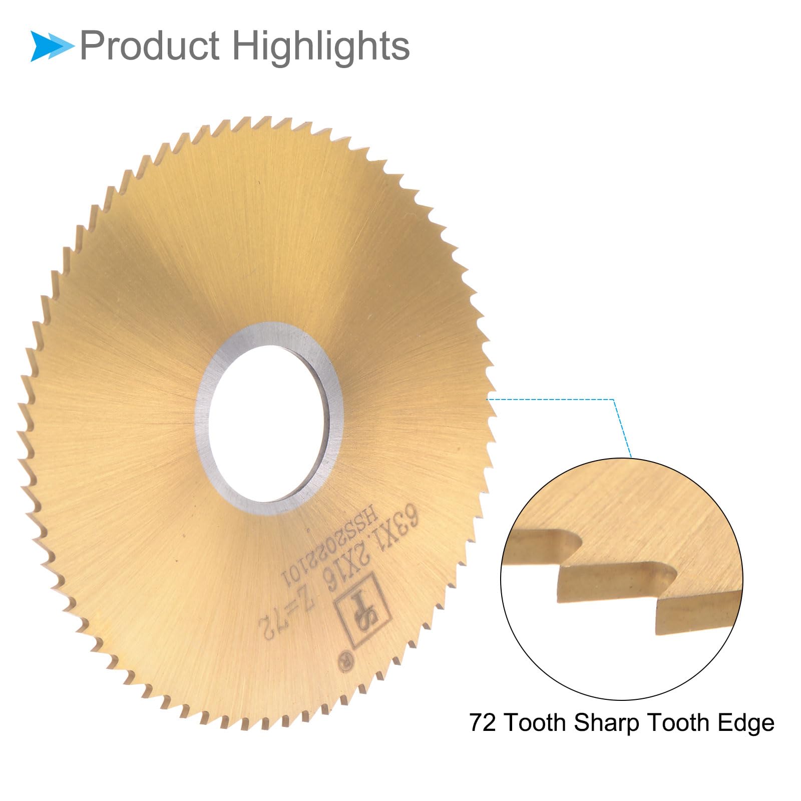 CoCud Circular Saw Blade, 63mm Dia 16mm Arbor 1.2mm Thick 72 Tooth - Image 4